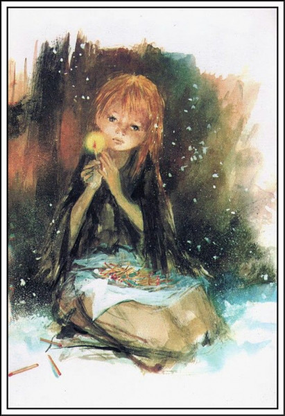 Dans le conte d'Andersen, comment se termine l'histoire de "La Petite Fille aux allumettes" ?