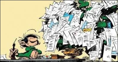 Quelle est la plante d'intérieur préférée de Gaston qui sert occasionnellement de classeur ?