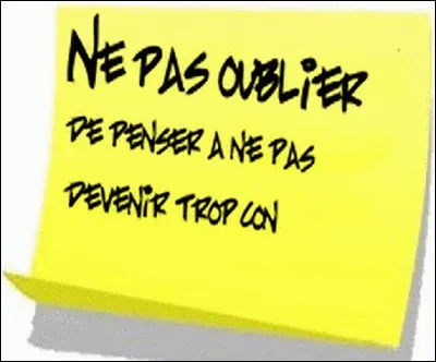 Quel mot n'est PAS synonyme de pense-bête ?