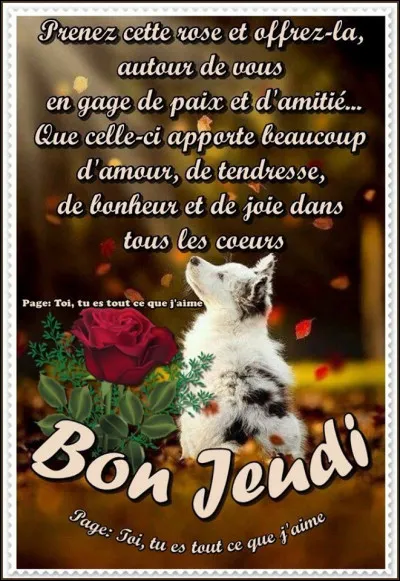 Comment dit-on "jeudi" ?