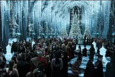 Qui est le cavalier de Lavande Brown au bal de Noël ?