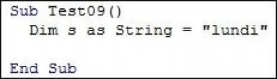 Visual Basic permet de déclarer les variables et de leur affecter une valeur en même temps. Vrai ou faux ?