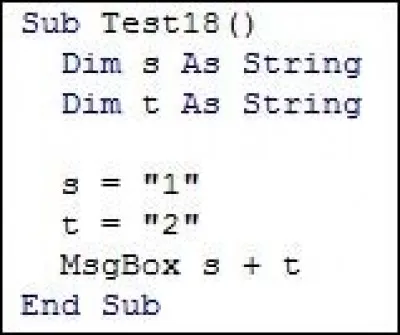 Ce programme affiche :