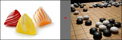 Retour du "rébus soustractif" : (son de la première image) - (son de la 2e image). Mais tant que vous y êtes, prenez un bonbon...