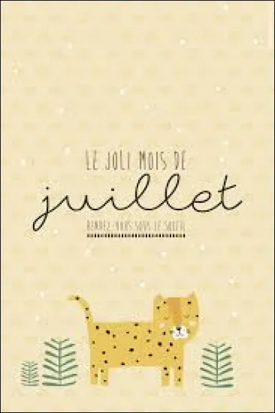 Comment dit-on "juillet" ?