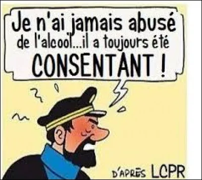 Quel est l'alcool préféré de notre célèbre capitaine Haddock ?