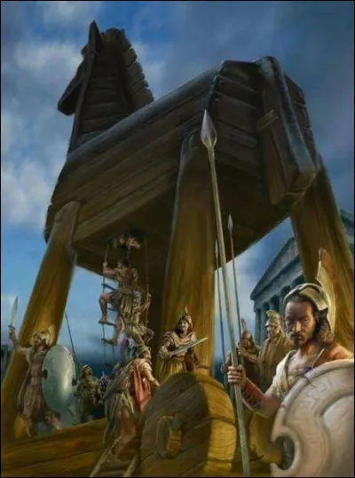 La plus grande faiblesse de Priam est d'avoir laissé entrer dans la ville ce cheval de bois creux remplis de guerriers abandonner par ruse par l'ennemi, faisant croire à une levée de siège. Qui a imaginé ce stratagème ?