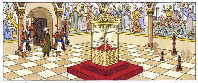 Une petite gâterie pour terminer : n'y a-t-il rien qui cloche, sur cette image de la salle du trésor du château Kropow ?