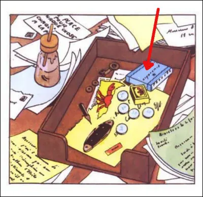 Rappelez-vous la marque des cigarettes sur cette case et du nom de l'album celle-ci apparaît ?