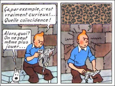 Tintin est en pleine réflexion : mais qu'en ressort-il, sur le papier ?