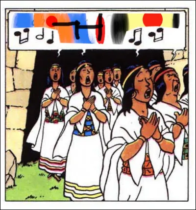 Juste inca à vous soumettre : contrairement à certaines chanteuses rousses ou ex-première dame, les paroles de ce choeur sont tout à fait audibles ! Quelles étaient-elles ?