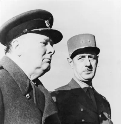 Quel personnage célèbre rejoint en Angleterre Churchill pour continuer le combat ?
