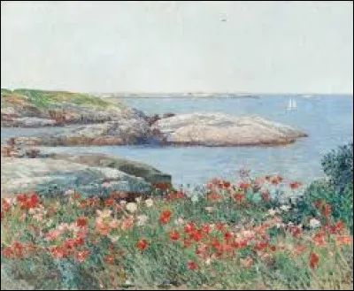 Qui a peint "Coquelicots, îles Shoals" ?