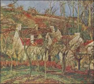 Qui a peint "Les Toits rouges" ?