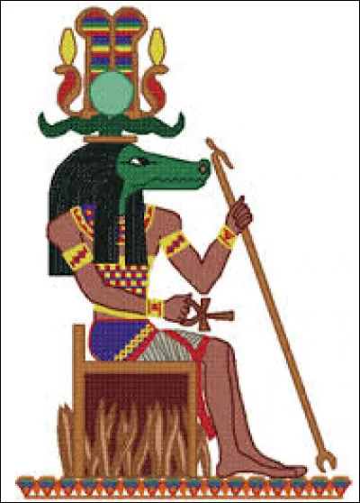 Ce dieu à tête de crocodile s'appelle Sobek.