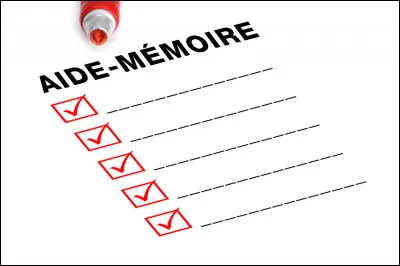 Quel mot n'est PAS synonyme du mot ''aide-mémoire'' ?