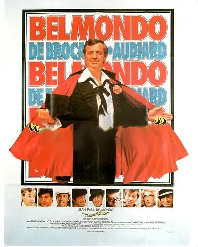 De nouveau de Broca retrouve Belmondo, et lui
offre l'occasion de se livrer à de réjouissants numéros de déguisements, avec en prime des dialogues mitonnés par Audiard...