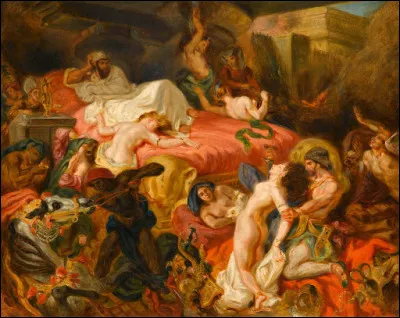 A quel peintre doit-on "La Mort de Sardanapale", conservée au Louvre ?