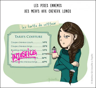 Les cheveux longs, c'est pour...