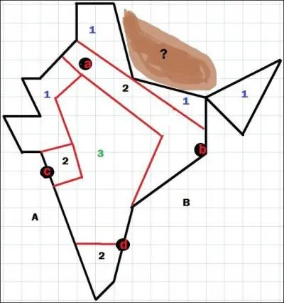 Sur cette carte de l'Inde, le numro 2 correspond :