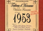 Quiz Chansons francophones de l'anne 1953
