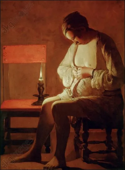 Qui est l'auteur de ce tableau, dont le titre est ''Femme à la puce'' ?