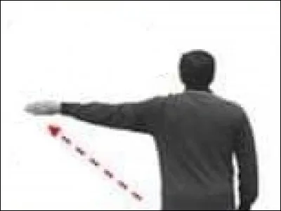 Que signifie cette gestuelle en arbitrage ?