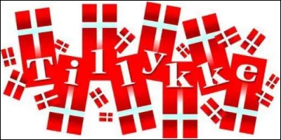 Restons au Danemark. Pour montrer que l'on célèbre un anniversaire, on place un drapeau dannois...