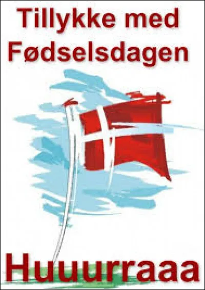 Encore au Danemark, le gâteau doit avoir une forme spécifique, laquelle ?
