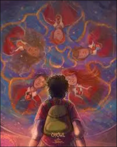 Combien de fois le mot "amis" a-t-il été répété sur le plafond décoré de la chambre de Luna ?