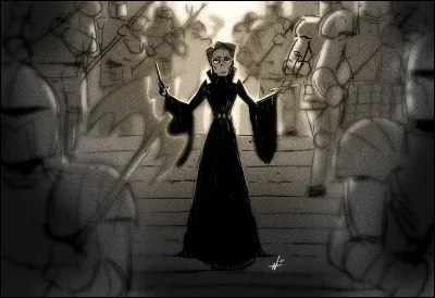 Quel sort McGonagall utilise-t-elle pour donner vie aux statues du château et aux armures dans les Reliques de la Mort ?