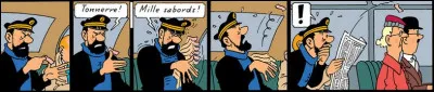 Hergé est un génie du sketch. En quelques vignettes il construit un gag universel. De quel album est cet extrait ?