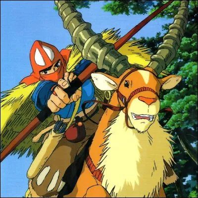 Dans le film d'animation de 1997 "Princesse Mononoké", par quel animal divin Ashitaka se fait-il blesser, se faisant ainsi contaminer par une entité démoniaque ?