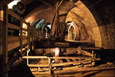 De quand datent ces vestiges en bois immergés visibles dans le Puits d'Amont ?