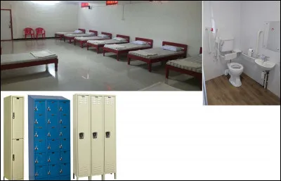 Voici les dortoirs. Ils sont installés dans deux bâtiments. L'un se compose de 15 chambres et le second de 10. 
Combien de pensionnaires pouvons-nous accueillir ?