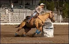 Qu'es-ce que le barrel racing, en comptition western ?