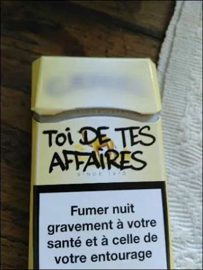 Retrouvez cette marque de clopes (mais sans les fumer, si possible !)