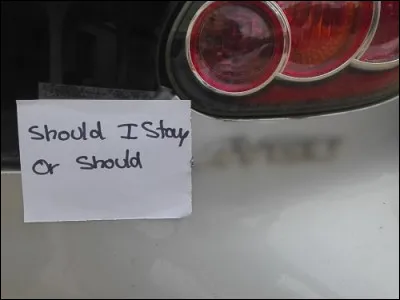 Toujours de la chanson, mais en anglais, isn't it ? Il faut juste retrouver le nom d'un modèle de voiture !