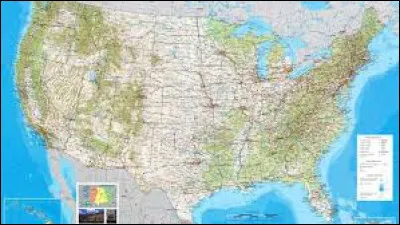 Lequel de ces Etats des Etats-Unis n'est pas bord&eacute; par l'oc&eacute;an ?