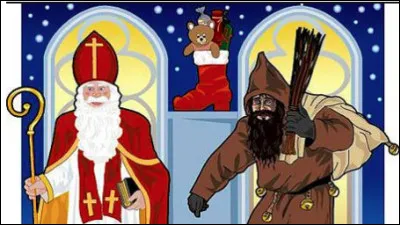 Qui est ce personnage compagnon de Saint-Nicolas qui menace de son fouet les enfants turbulents ?