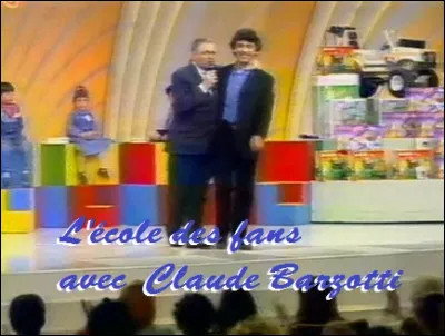 Claude participe pour la premi&egrave;re fois &agrave; l'&eacute;mission de Jacques Martin "L'&Eacute;cole des fans" mais c'&eacute;tait en quelle ann&eacute;e ?
