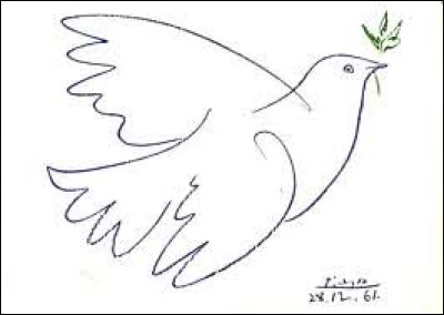 Qui a dessiné "La Colombe de la paix" en 1949 ?