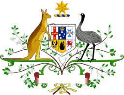 Sur ces armoiries, on y voit un kangourou. De quel pays s'agit-il ?