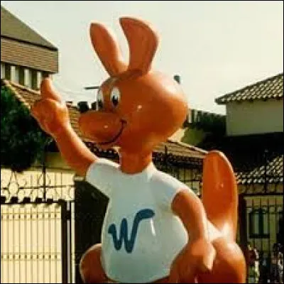 De quel parc d'attraction ce kangourou est-il la mascotte ?