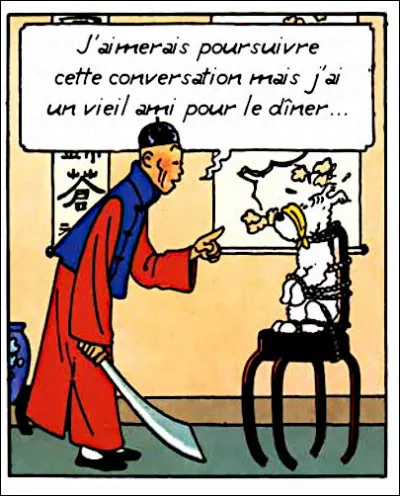 Un grand classique du film d'horreur, dans lequel Milou est mis à rude épreuve...