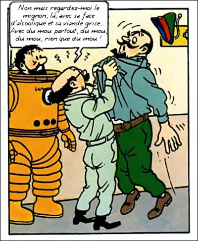 Tournesol pique une grosse colère, comme ça ne lui arrive que très rarement...