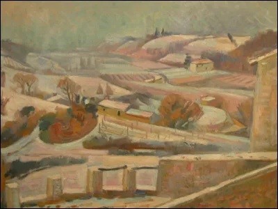Qui a peint "Miramande sous la neige" ?
