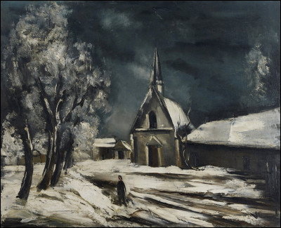 Qui a peint "L'Église sous la neige" ?