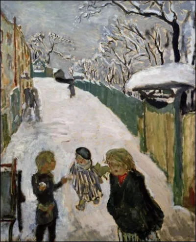 Qui a représenté "Les Enfants jouant dans la neige" ?