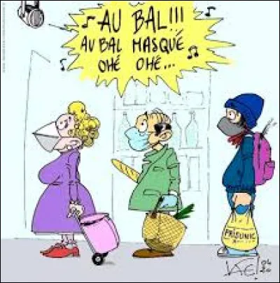 Ensuite, voici de vieux copains qui entonnent "Au bal au bal masqué ohé ohé ♪ !" :